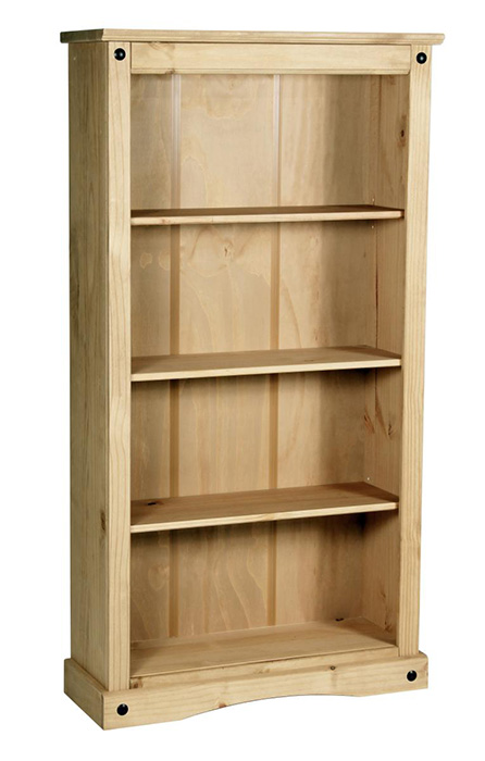 Corona Bookcase Medium Three Shelf - Click Image to Close